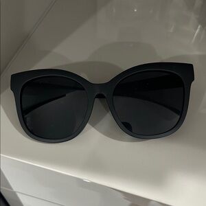 Quay Australia Matte Black Cat-Eye Sunglasses